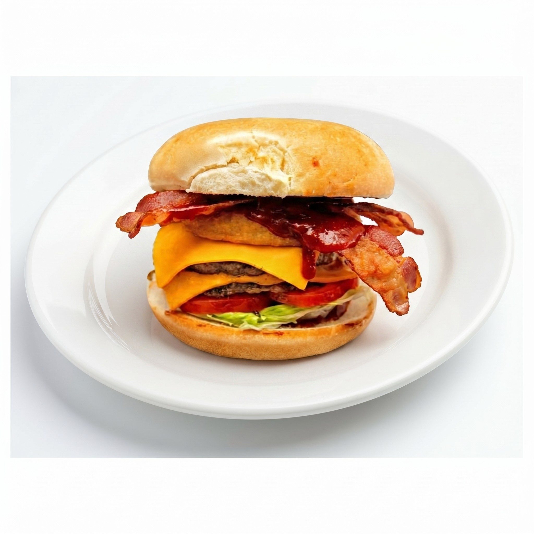 1/2 LB Western BBQ Bacon Burger.