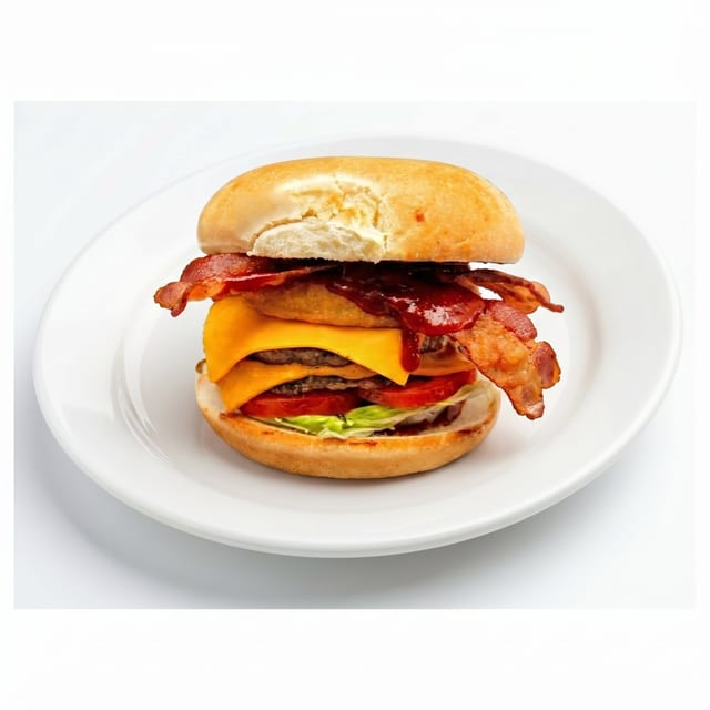 1/2 LB Western BBQ Bacon Burger.