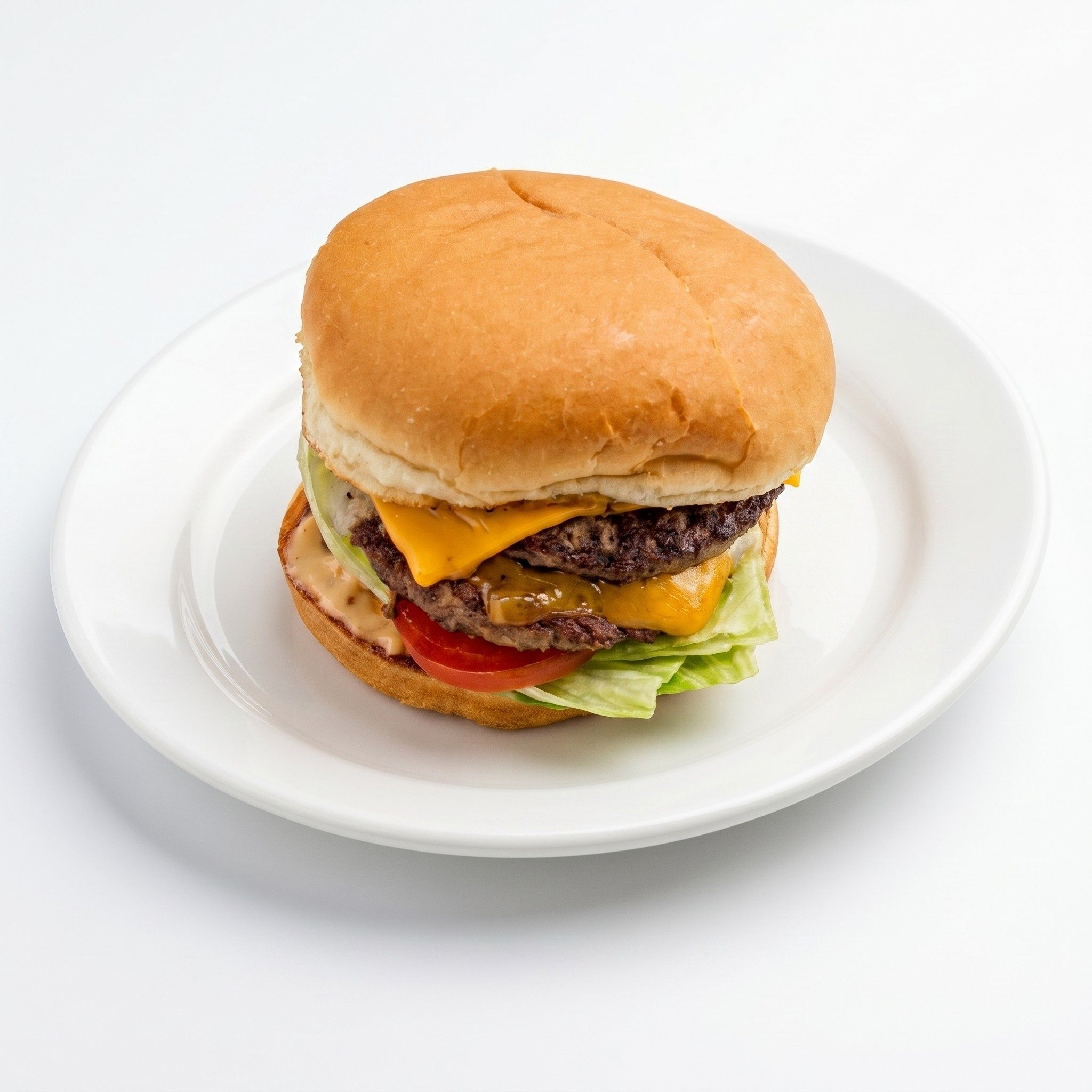 Four Cheese 1/2 LB Burger.